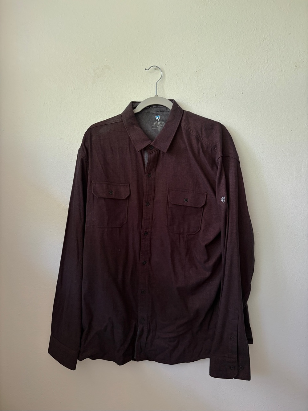 Kuhl Men's Long Sleeve Button-Down Shirt - Dark Brown